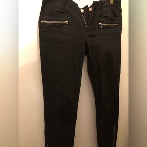TNA skinny jeans with zippers. Size 2. Color black.